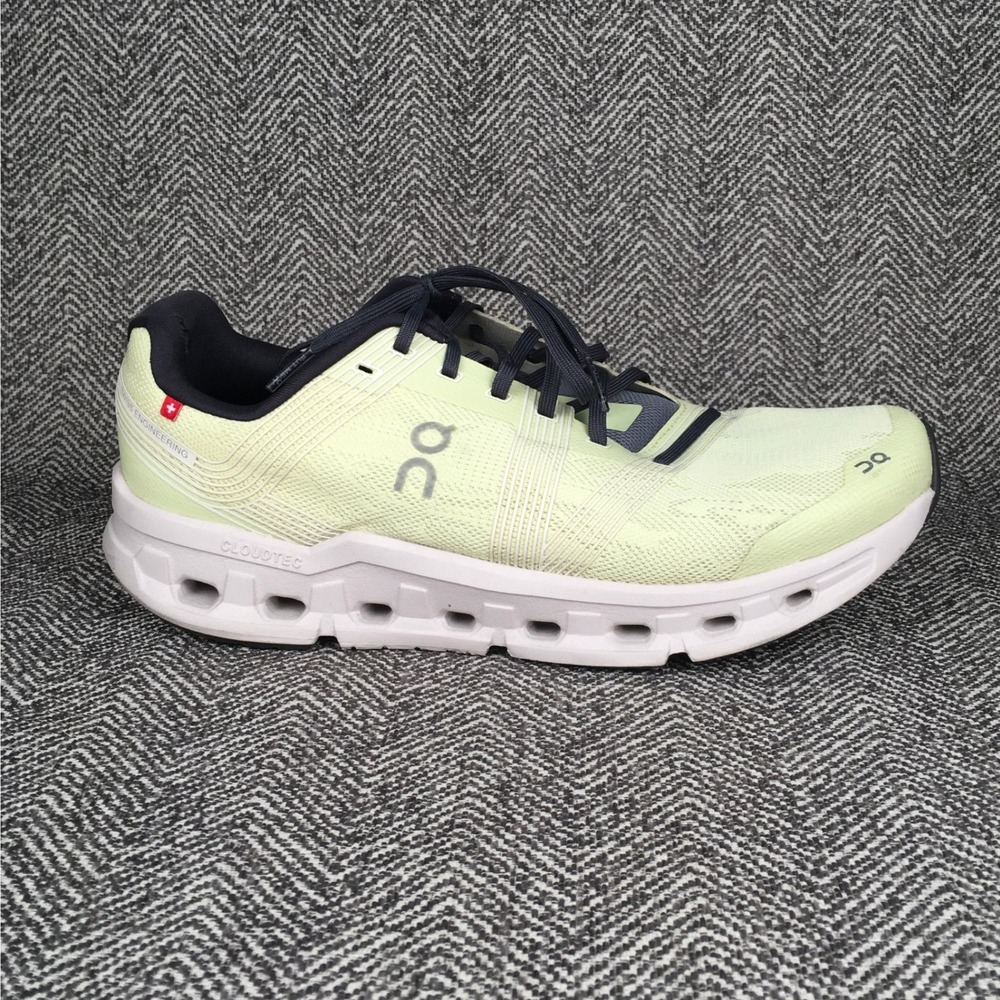 On Running Cloud Go Mens 10.5 Lime Hay Gray Road Running Shoes Sneakers